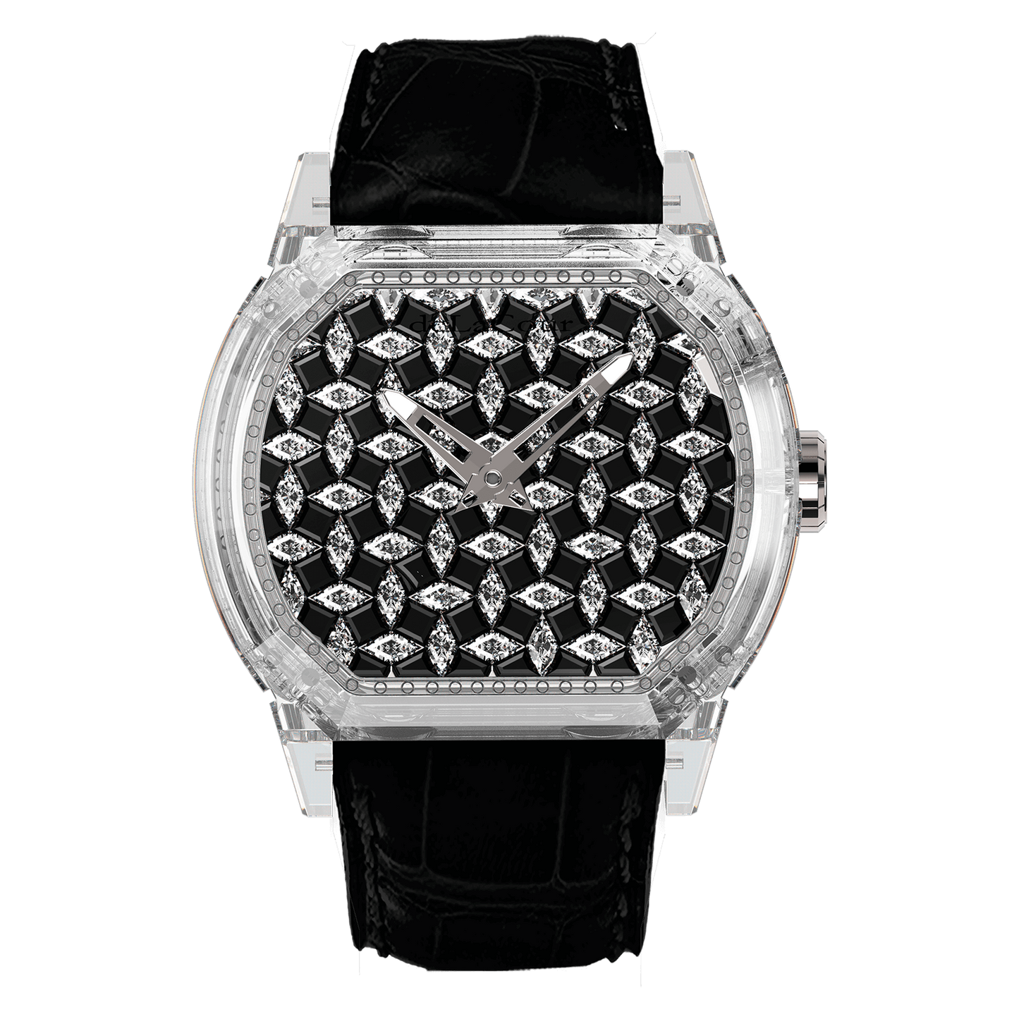 Reflect Harlequin Black & White Sapphire Watch