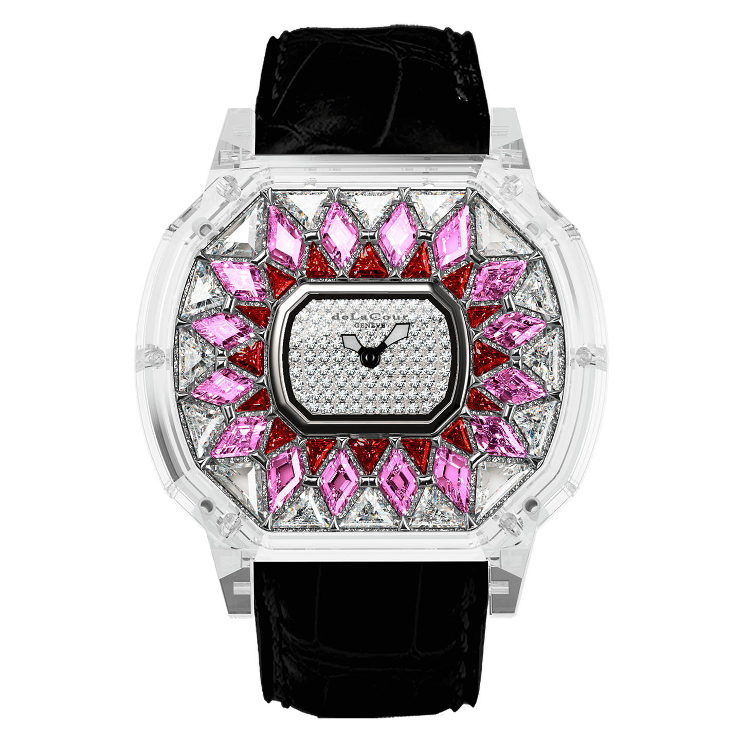 Reflect Celest White Pink & Red Sapphire Watch