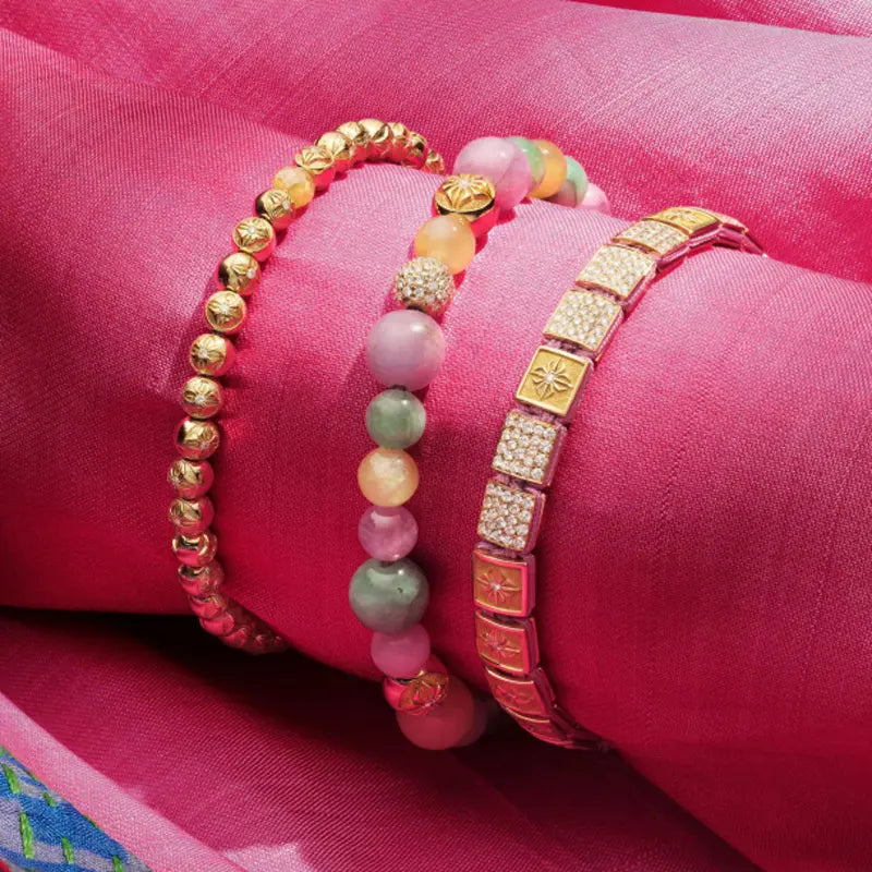 Multisize Non-Braided Shamballa Bracelet