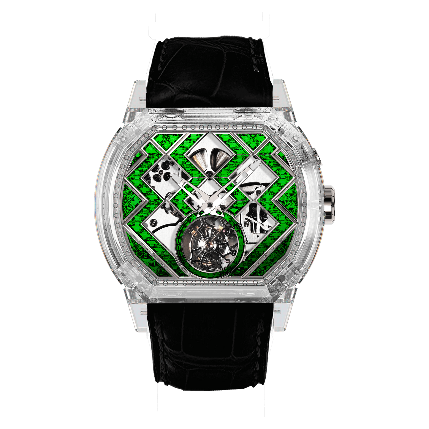 Reflect Streamer Emerald Sapphire Watch