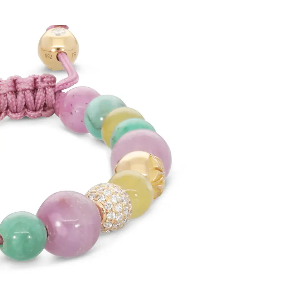 Multisize Non-Braided Shamballa Bracelet