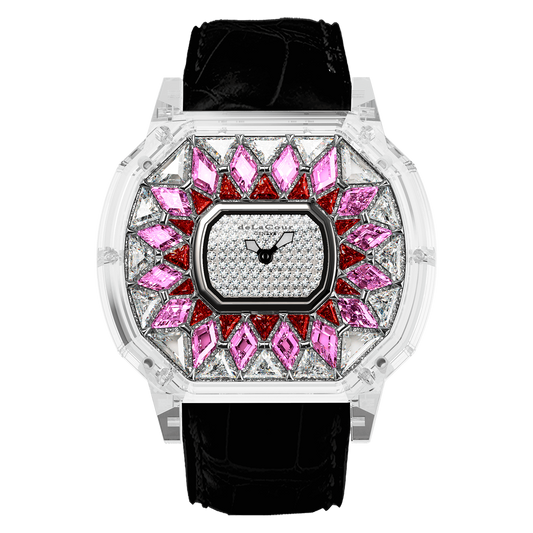Reflect Celest White Pink & Red Sapphire Watch