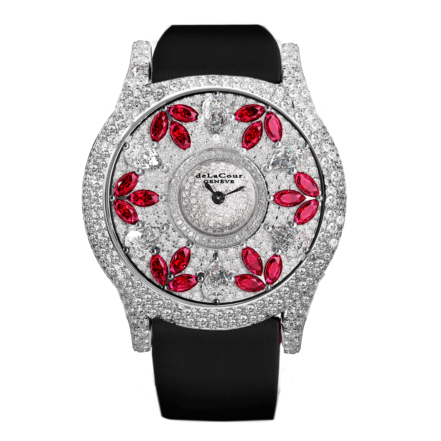 Passion Sparkle White & Red White Gold Watch