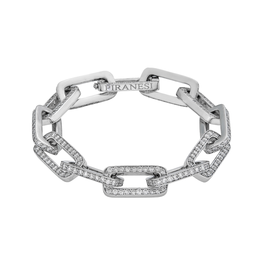 White Gold Link Bracelet