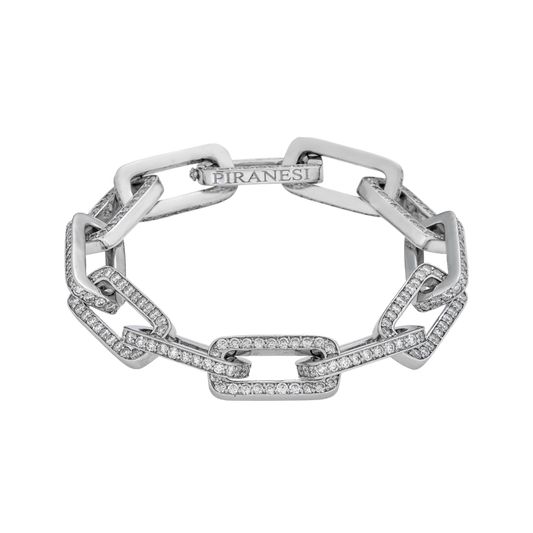 White Gold Link Bracelet