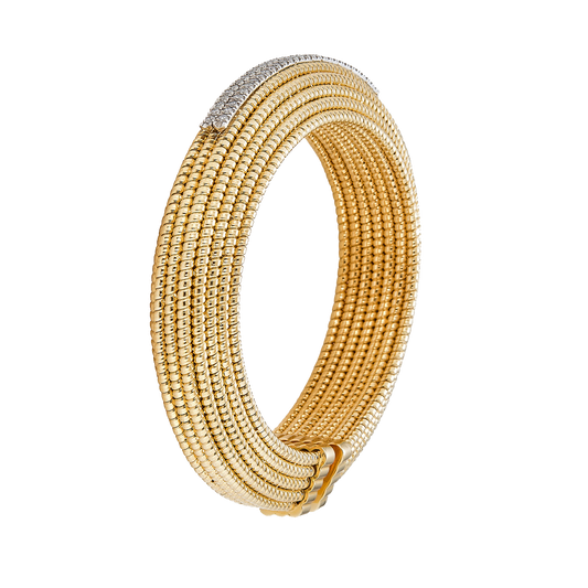 Yellow Gold Oro Coil Bracelet