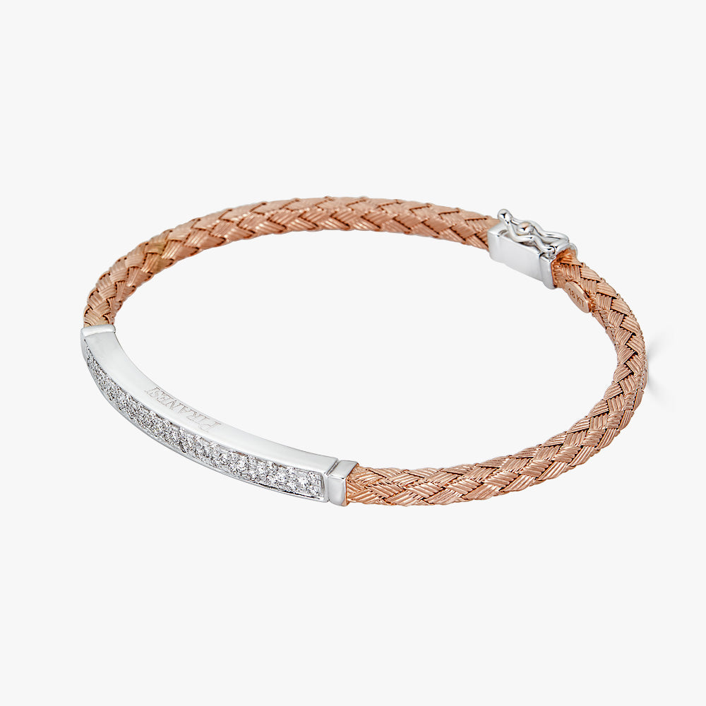 Rose Gold Oro Woven Bracelet