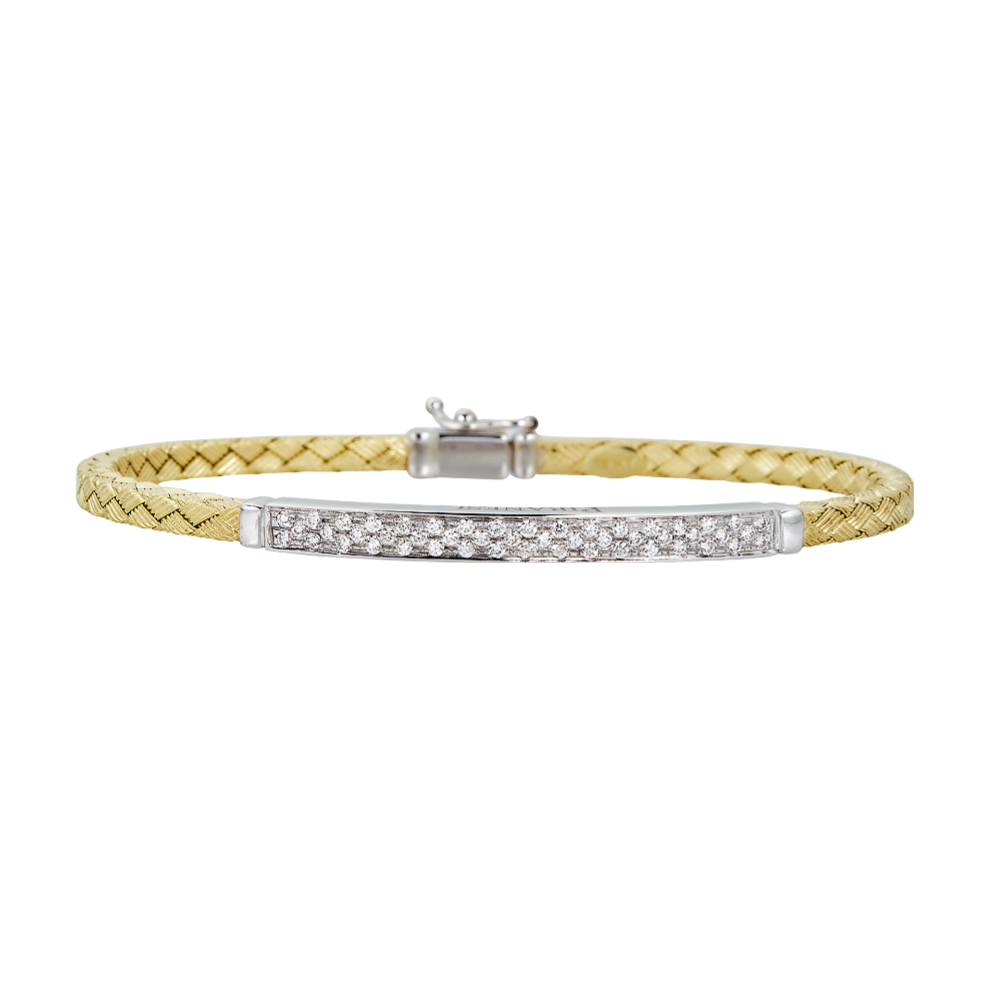 Yellow Gold Oro Woven Bracelet