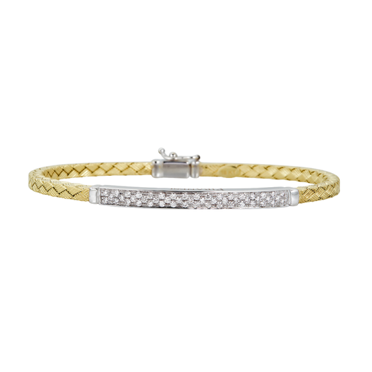 Yellow Gold Oro Woven Bracelet