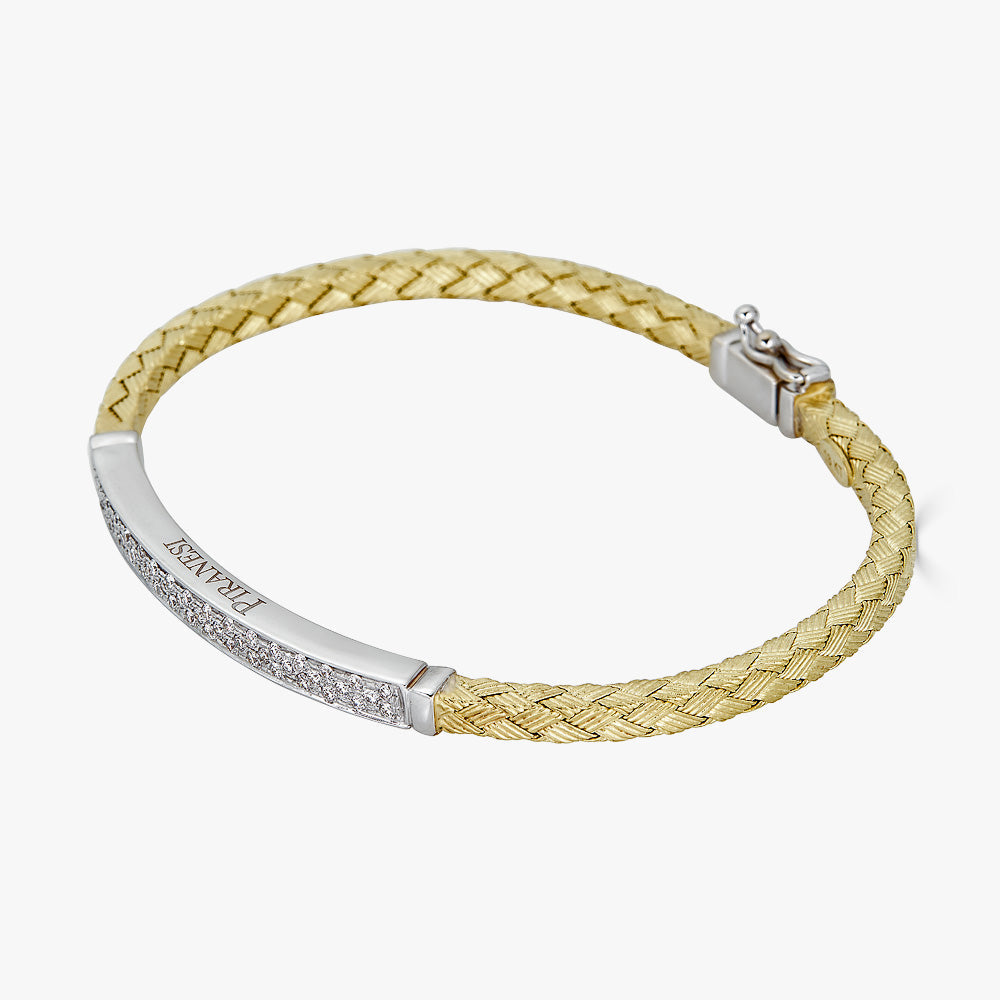 Yellow Gold Oro Woven Bracelet