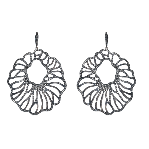 Black Gold Nero Oro Earrings