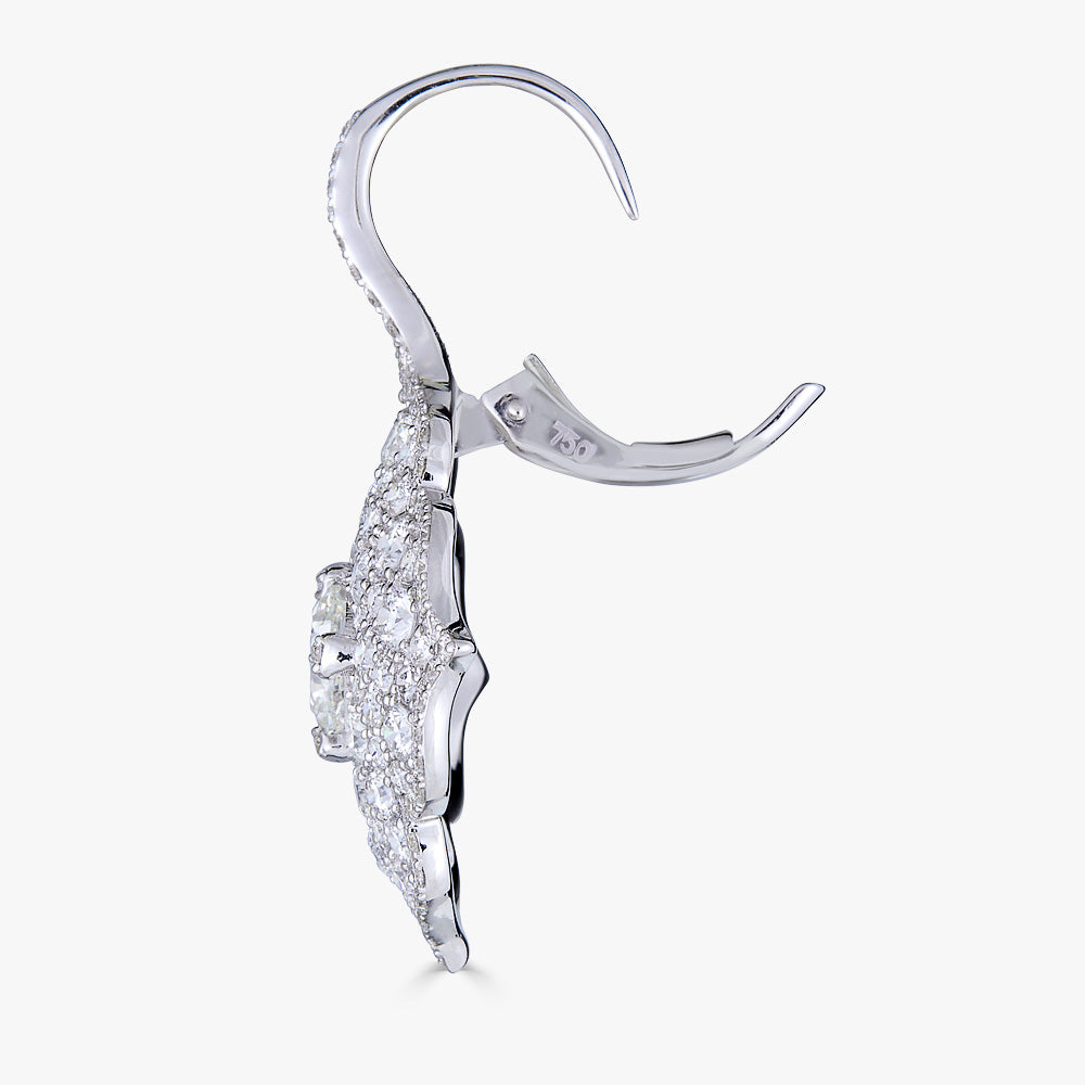White Gold Pasha Drop Earrings