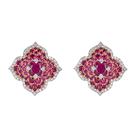 Rose Gold Pasha Stud Earrings