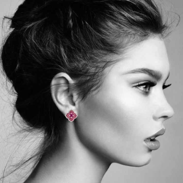 Rose Gold Pasha Stud Earrings