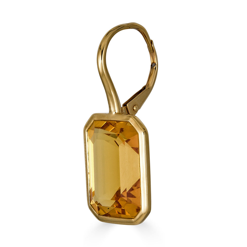 Rose Gold Pietra Single Drop Earrings