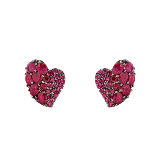 Yellow Gold Wave Heart Small Earring