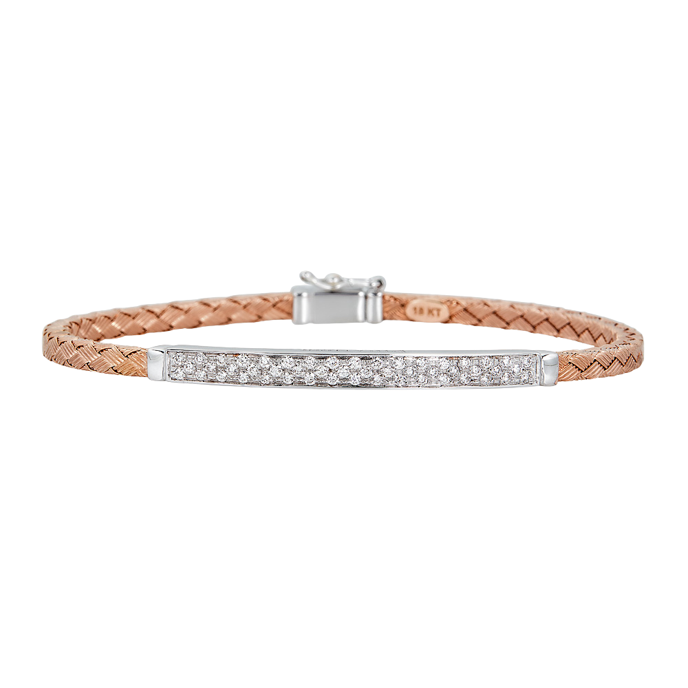 Rose Gold Oro Woven Bracelet