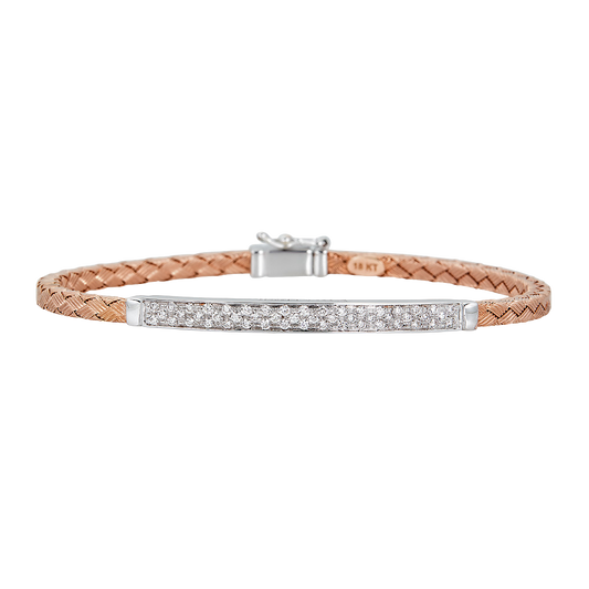 Rose Gold Oro Woven Bracelet