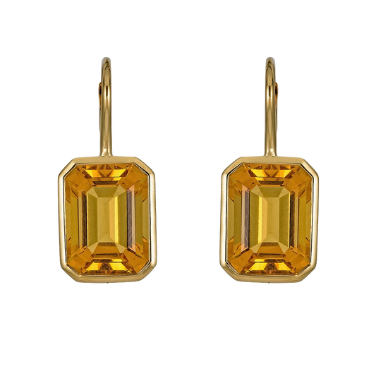 Rose Gold Pietra Single Drop Earrings