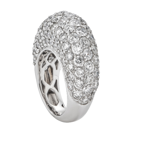 White Gold Dome Ring