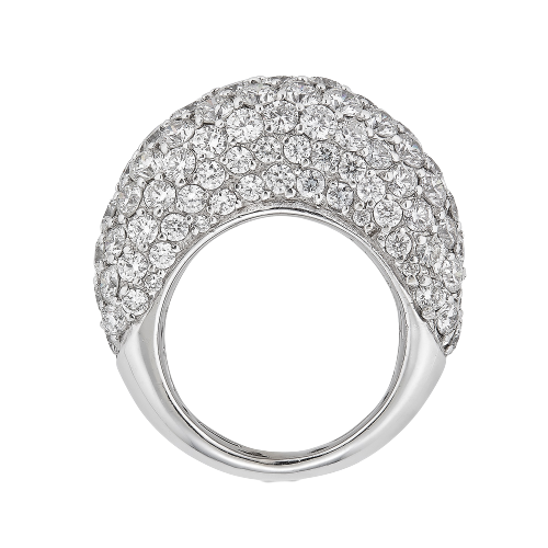 White Gold Dome Ring