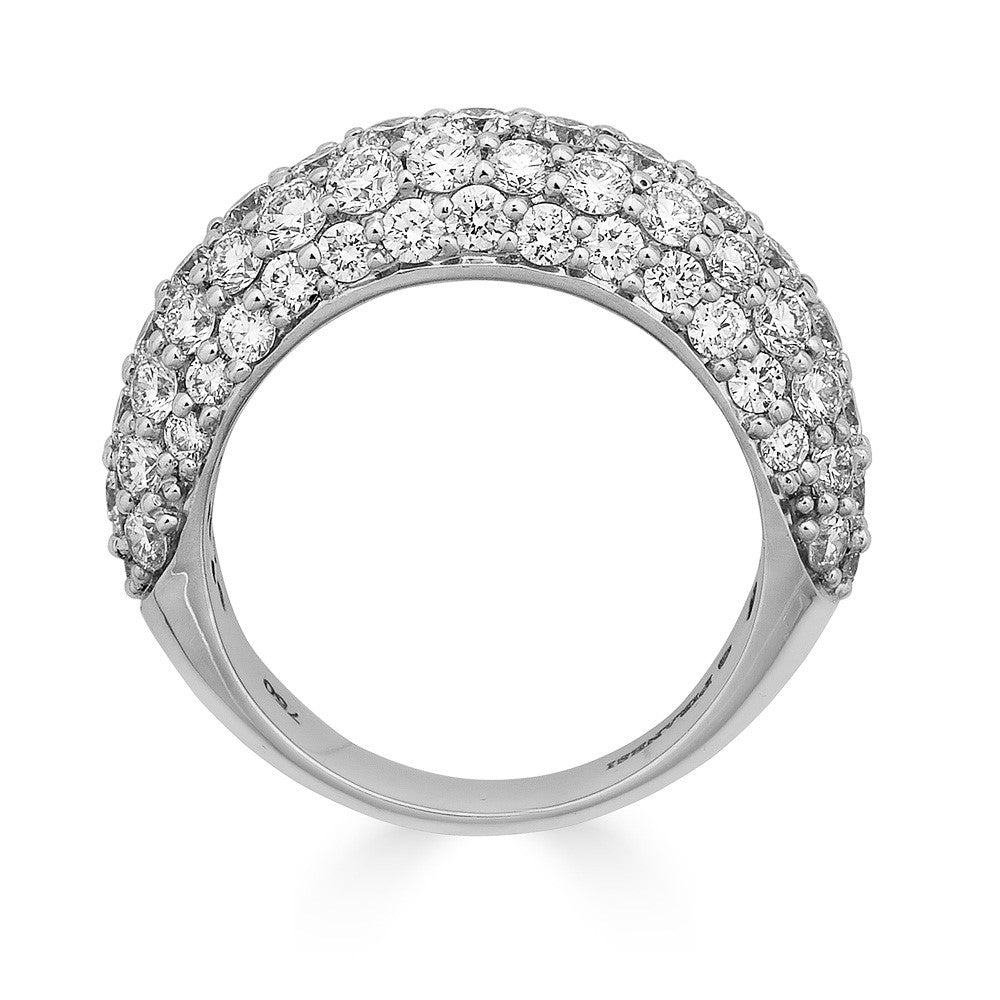 White Gold Dome Small Ring