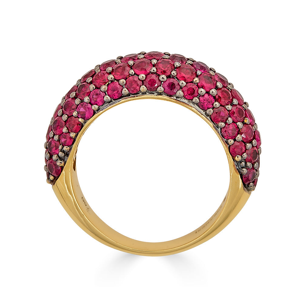 Yellow Gold Dome Small Ring
