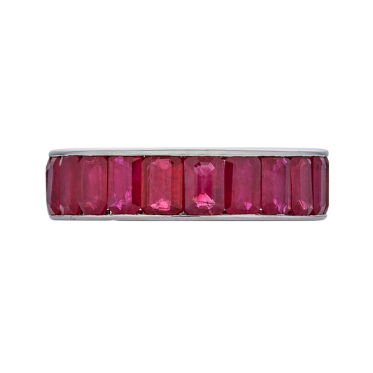 White Gold Eternity Channel Set Band