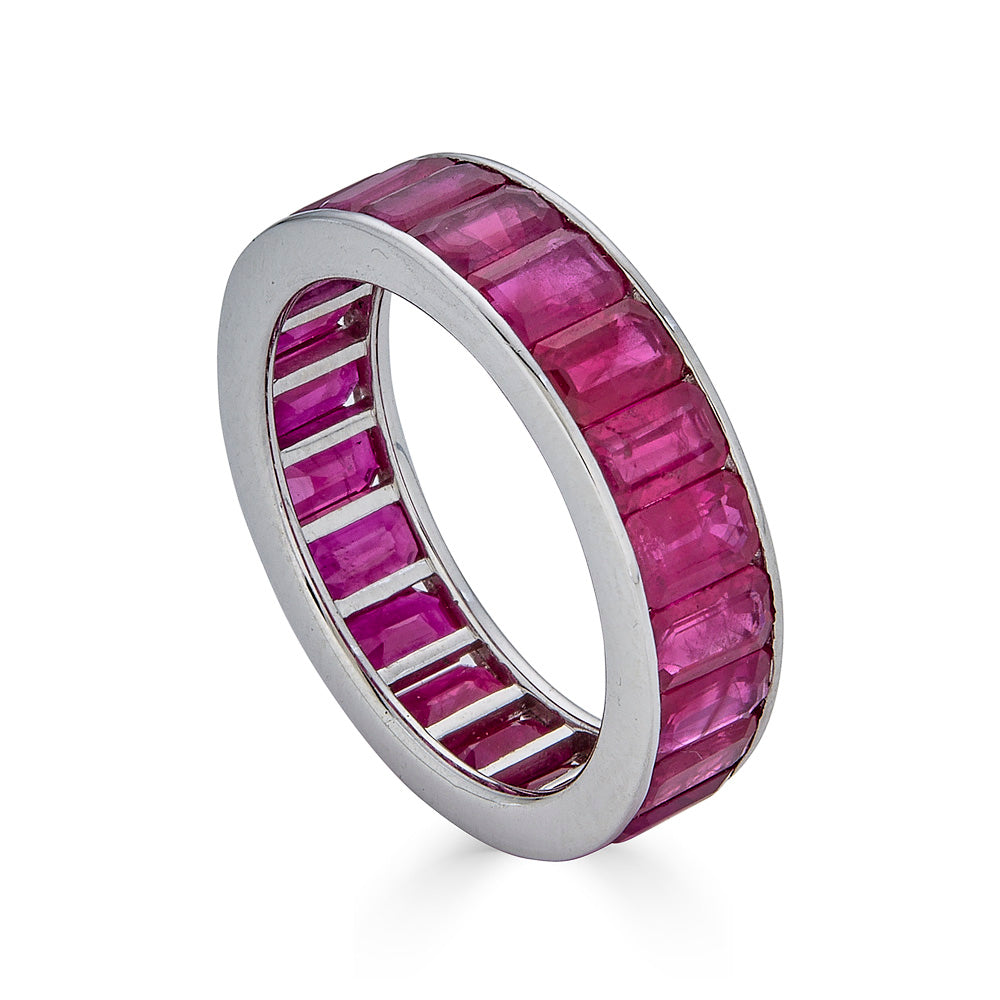 White Gold Eternity Channel Set Band