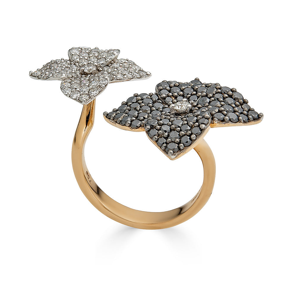 Rose Gold Fiore Double Flower Ring