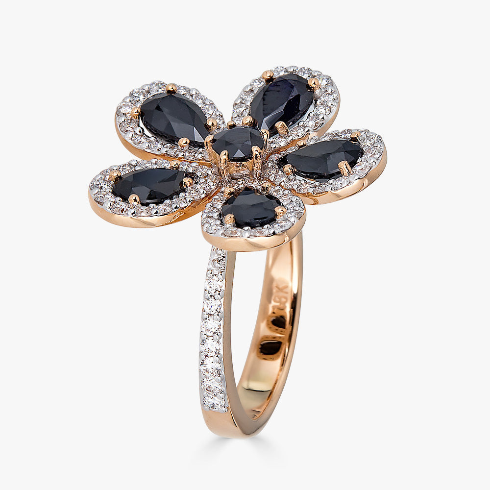 Rose Gold Classic Flower Ring