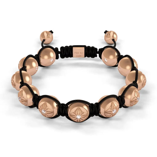 Full rose gold shamballa jewels bracelet 