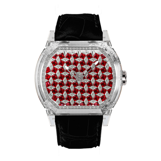 Reflect Harlequin Red & White Sapphire Watch