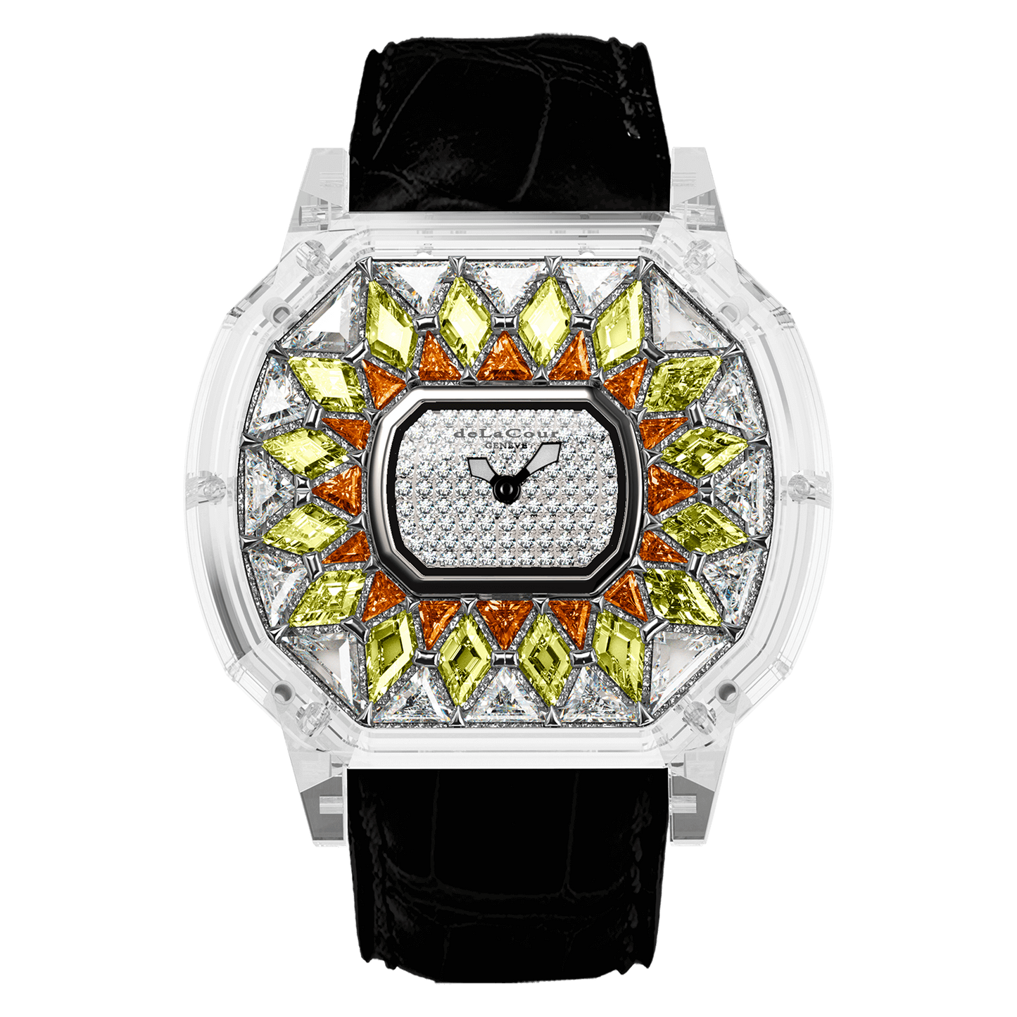 Reflect Celest White Orange & Yellow Sapphire Watch