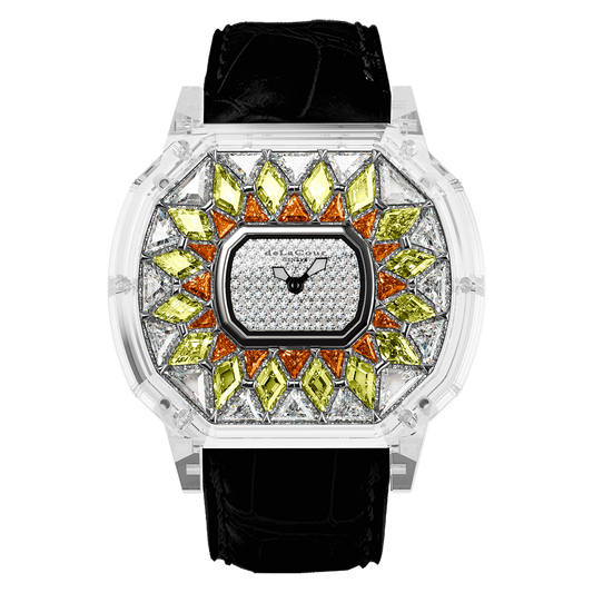 Reflect Celest White Orange & Yellow Sapphire Watch